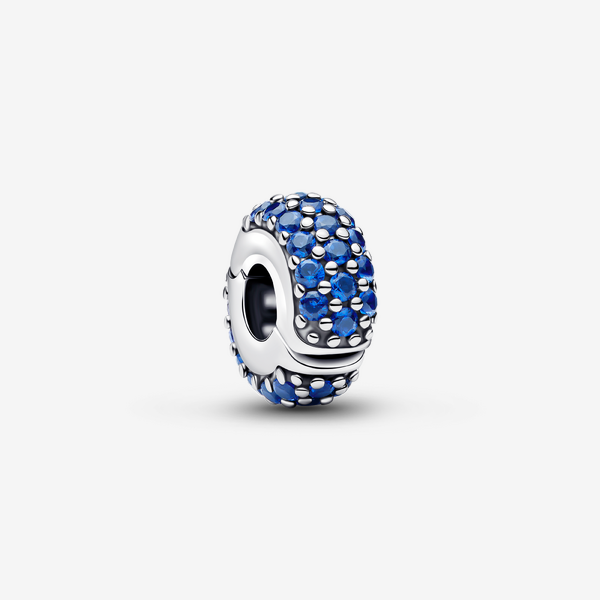 Pandora Silver Royal Blue Stone Clip Charm - Image 3