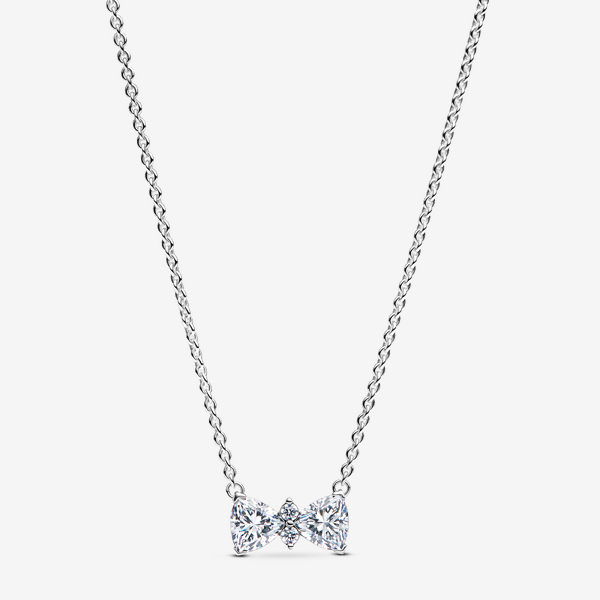 Sparkling Bow Necklace