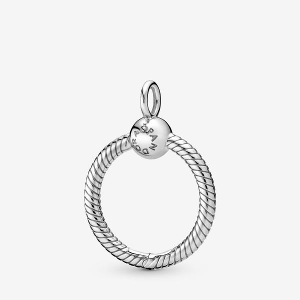 Pandora , Necklaces, Female, White, One Size, Moments Small O Pendant - Image 3