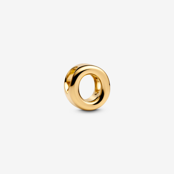 Pandora Buchstabe O Alphabet-Mini-Charm, 14 Karat Vergoldet