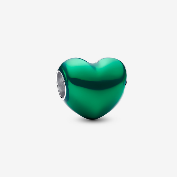 Charm Cœur Vert Métallique - Pandora - Modalova