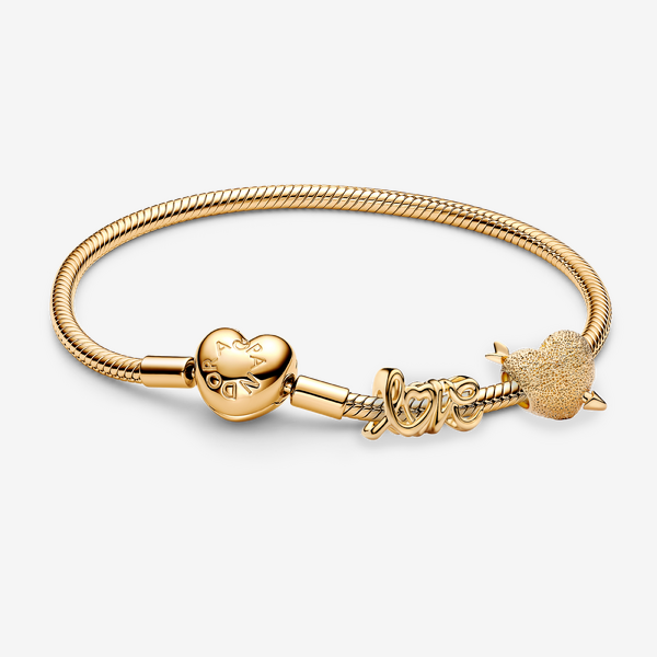 Bracelet Composé Cœur Cupidon & Amour Manuscrit - Pandora - Modalova