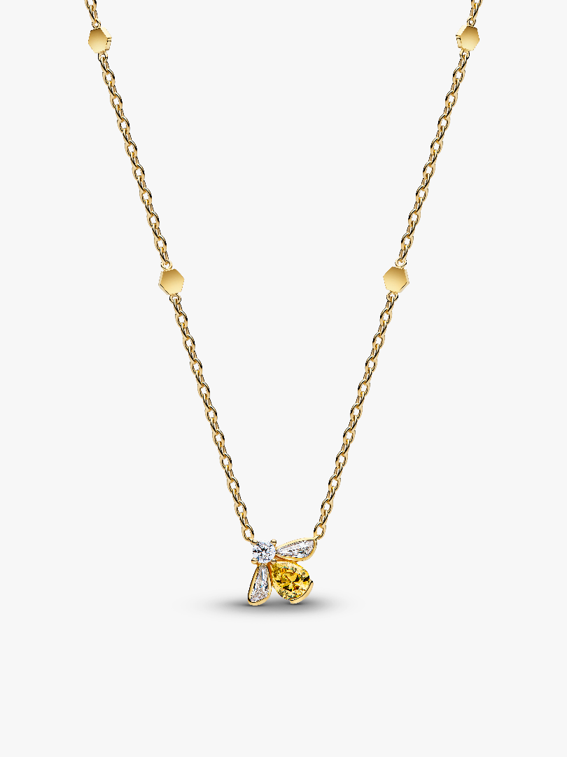 Collier à Pendentif Abeille Mellifère