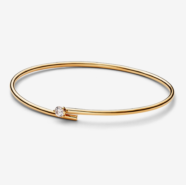 Pandora Nova Lab-grown Diamond Open Bangle 0.25 carat tw 14k Gold