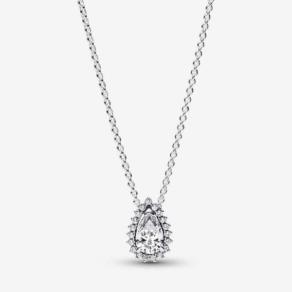Collier Halo Poire Scintillante - Pandora - Modalova