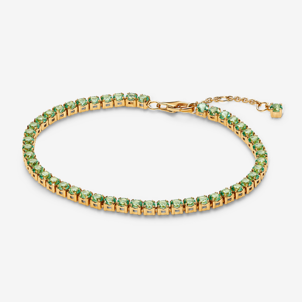 Bracelet Rivière Vert Scintillant - Pandora - Modalova