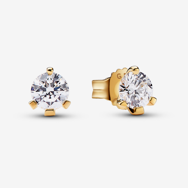 Pandora Nova Lab-grown Diamond Stud Earrings 0.50 carat tw 14k Gold