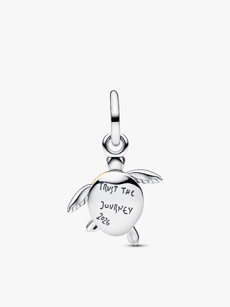 2026 Roze zeeschildpad Lab-grown diamanten hangertje