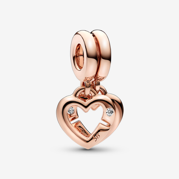 Charm Pendant Séparable Cœurs de Sœurs Entrelacés - Pandora - Modalova