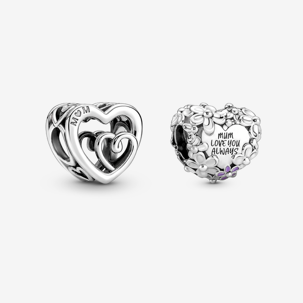Coffret Cadeau Charms Mum Infinity Cœurs et Marguerite - Pandora - Modalova