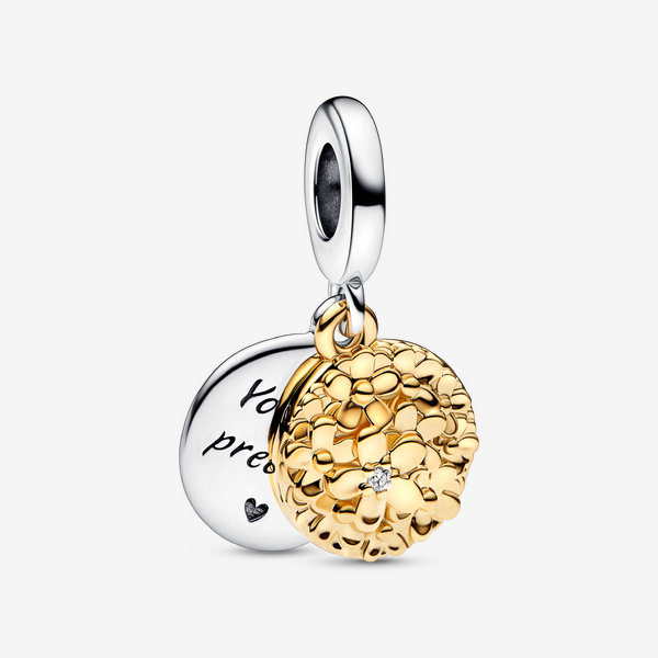 Charm Pendant Double Marguerite Bicolore My - Pandora - Modalova