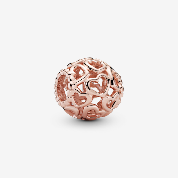 Pandora Women's No Color Hearts All Over Charm - 14K Rose Gold-Plated Signature Metal Alloy
