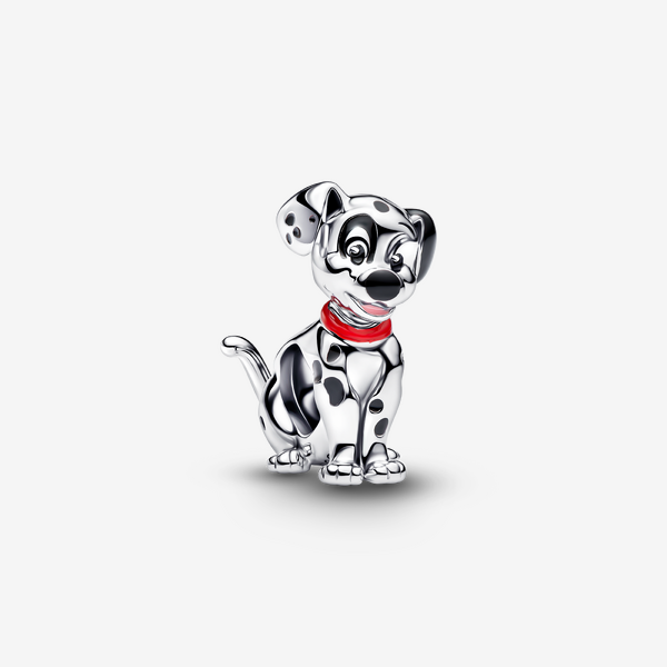 Pandora Disney 101 Dalmatiner Patch Charm, Emaille, Sterling-Silber, Schwarz
