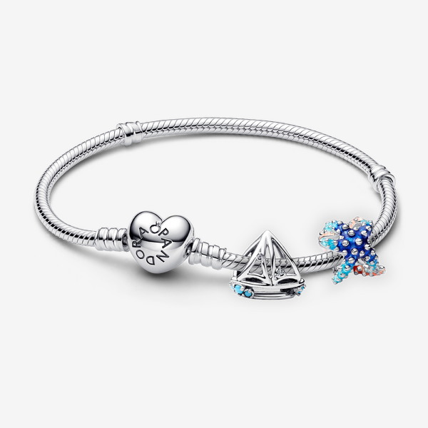 Bracelet Composé Voilier & Étoile de Mer Colorée - Pandora - Modalova