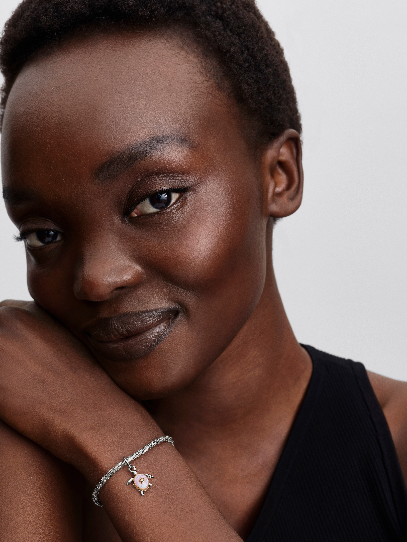 2026 Pink Sea Turtle Lab-grown Diamond Dangle Charm