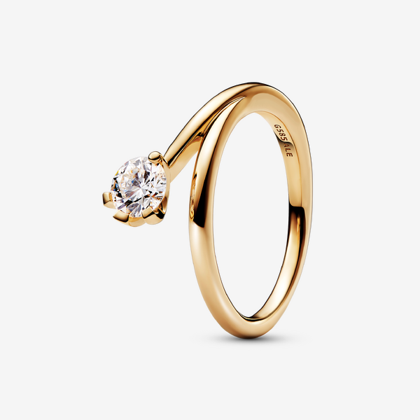 Pandora Nova Lab-grown Diamond Asymmetric Ring 0.50 carat tw 14k Gold