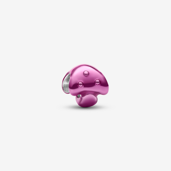 Pandora Charms Mini-Pilzanhänger in Rosa 794906C01 - Image 2