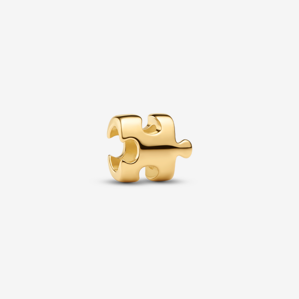 Pandora Gold Puzzle Piece Mini Charm - Image 2