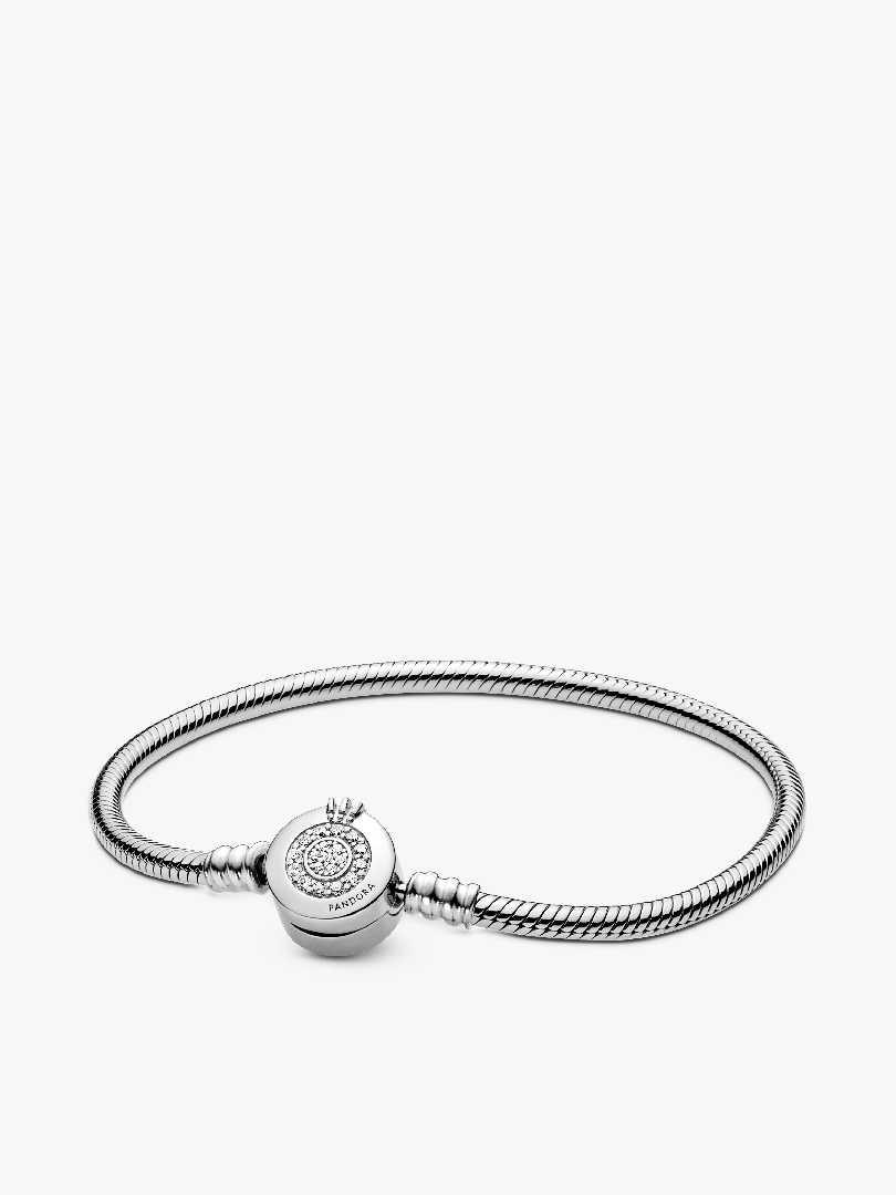 Bransoletka o splocie wężykowym z O w koronie