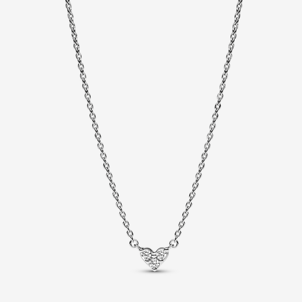Collier Cœur Trois Pierres - Pandora - Modalova