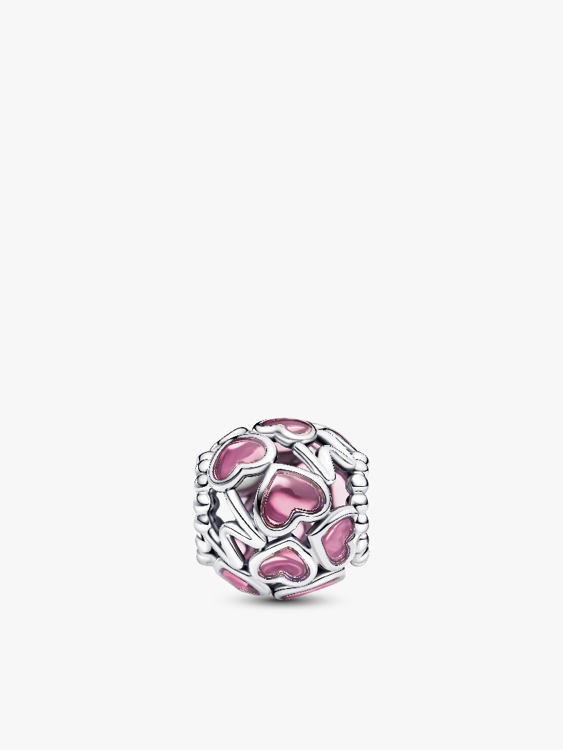 Roze Opengewerkte Harten Mam Bedel
