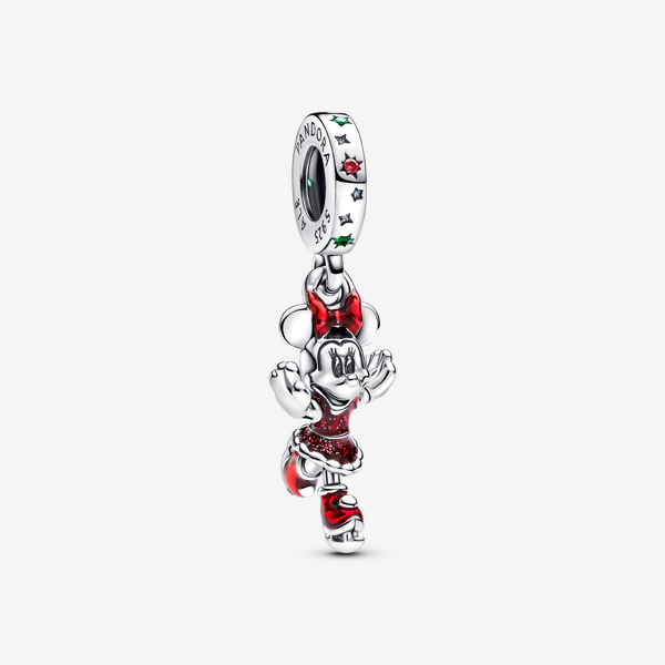 Minnie Mouse Ice Skating Dangle Charm