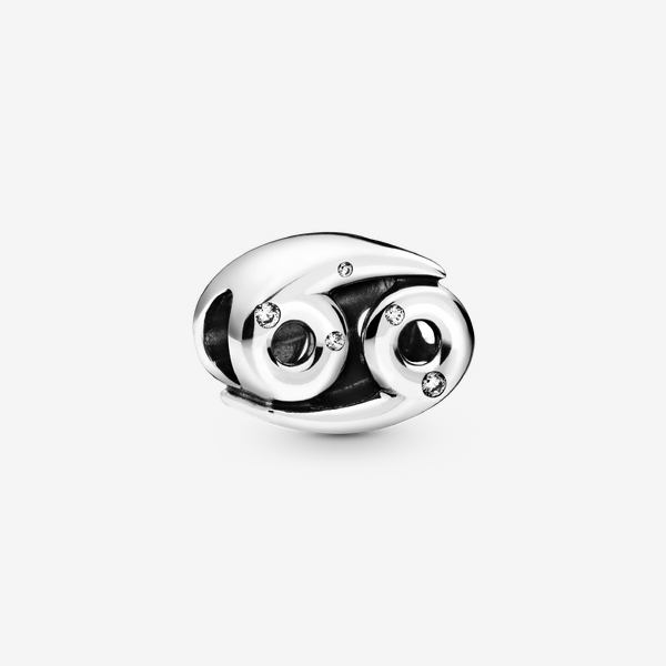 PANDORA Moments, Sparkling Aquarius Zodiac Charm, No Box | Sterling Silver Zodiac Dangle Charm, Cubic Zirconia One Side, Beads & Stars Reverse, for Moments Bracelets - Image 3