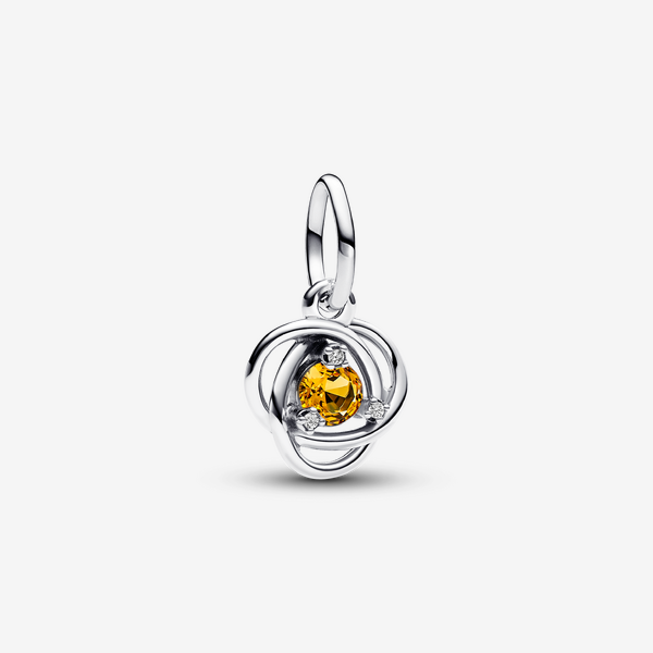 Pandora November Birthstone Eternity Circle Dangle Charm - Image 3