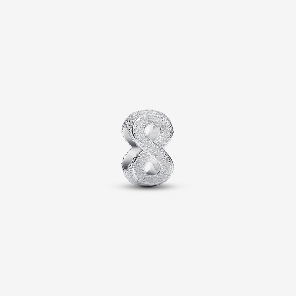 PANDORA Silver Textured Infinity Symbol Mini Charm 794523C00 - Image 3