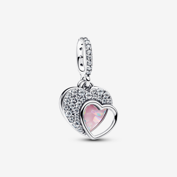 PANDORA Silver Beautiful Mother Double Dangle Charm 794456C01 - Image 3