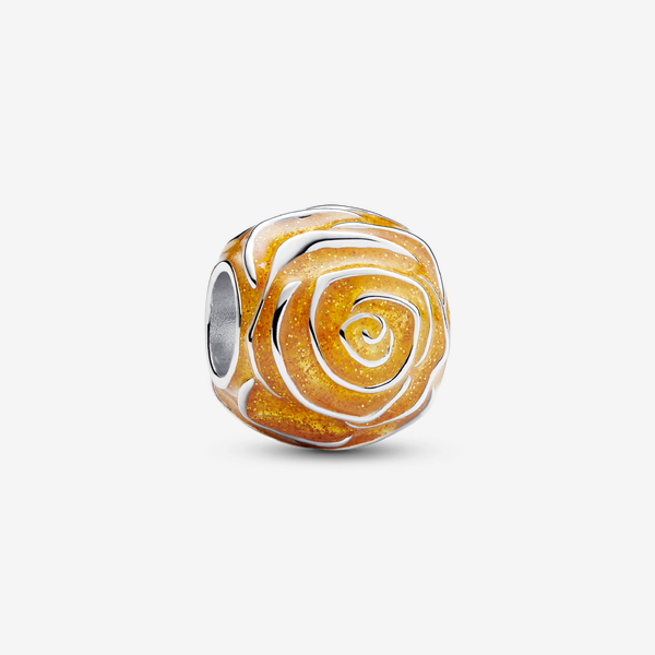 Yellow Rose in Bloom Charm