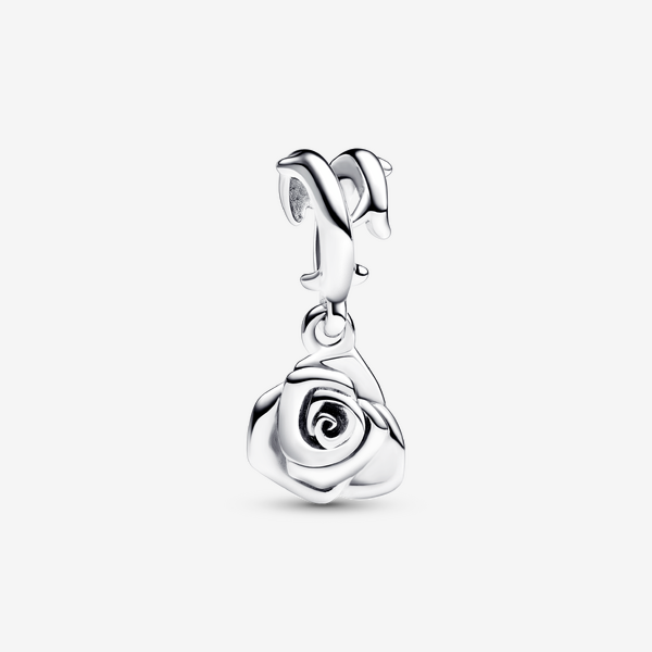 Rose in Bloom Dangle Charm