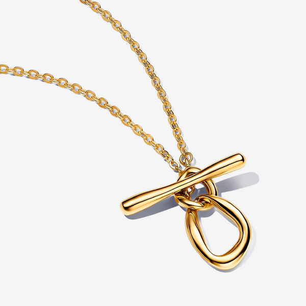 Collier Barre en T Cercles de Forme Organique - Pandora - Modalova