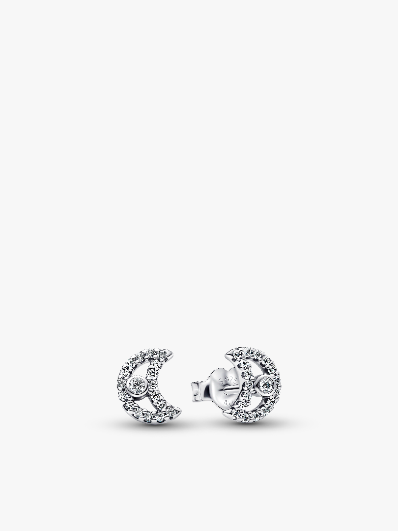 Szikrázó hold gombfülbevaló