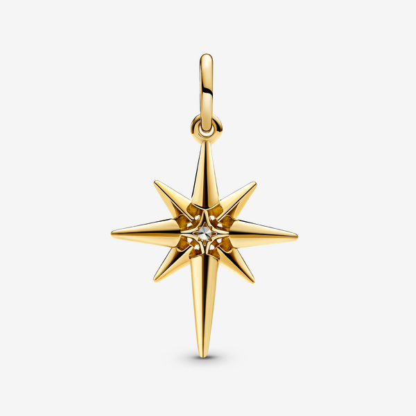 Sparkling North Star Dangle Charm