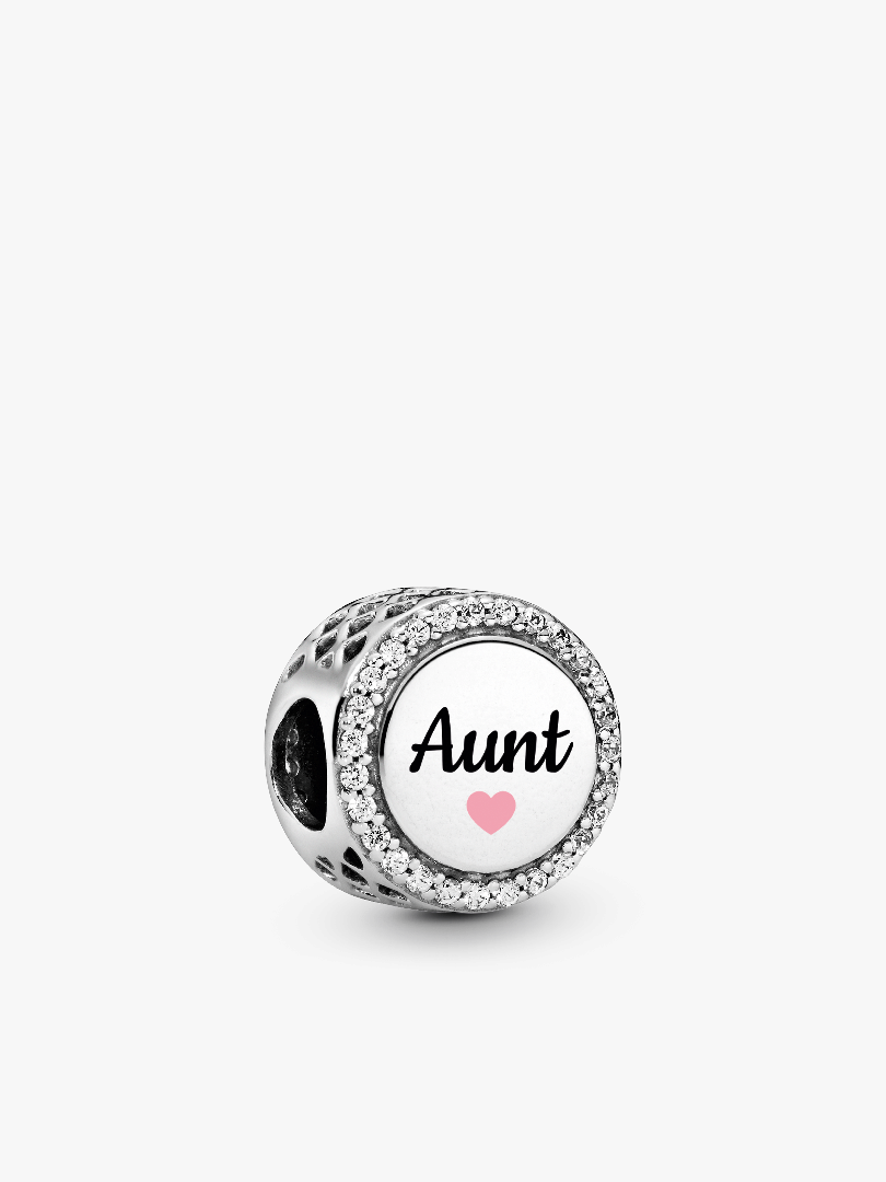 Openwork Chain Link Padlock Charm