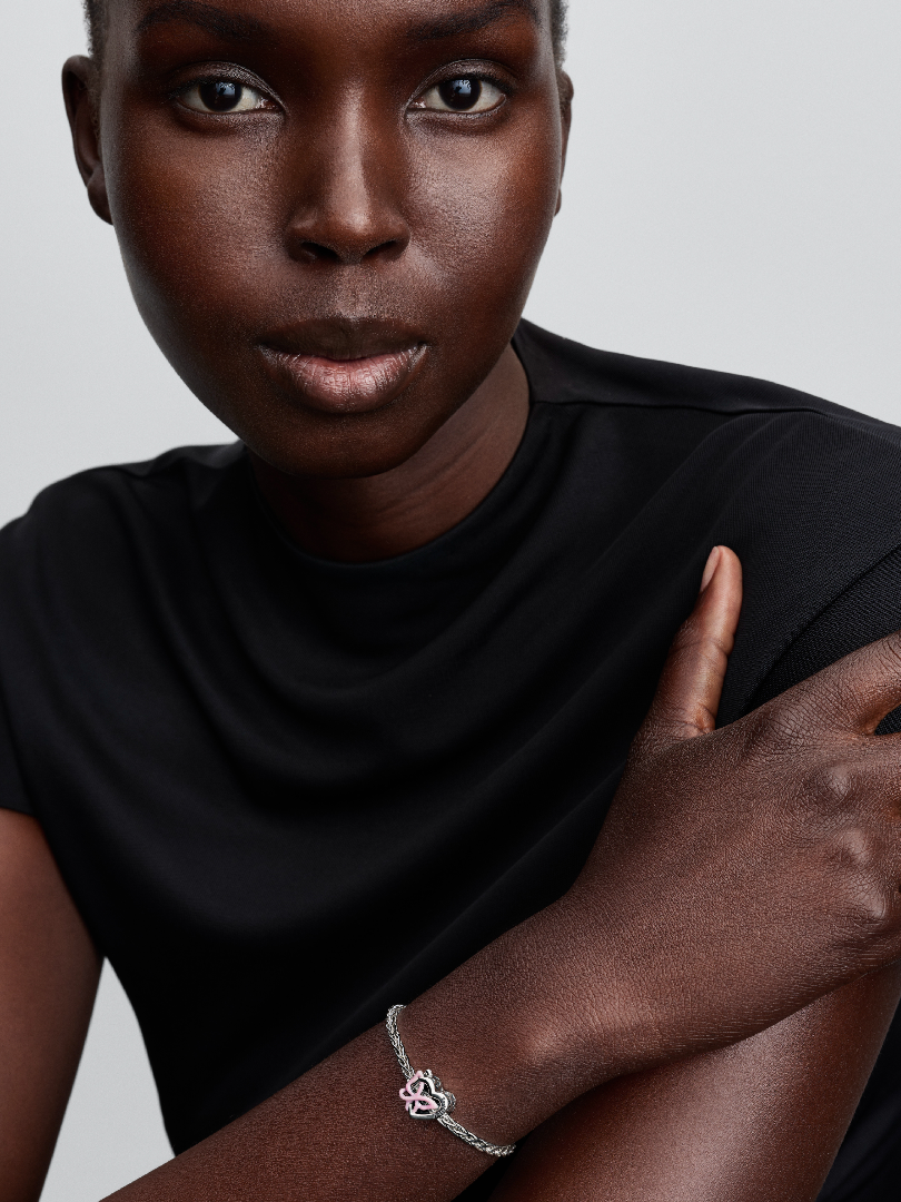 Charms Splecione serce i motyl