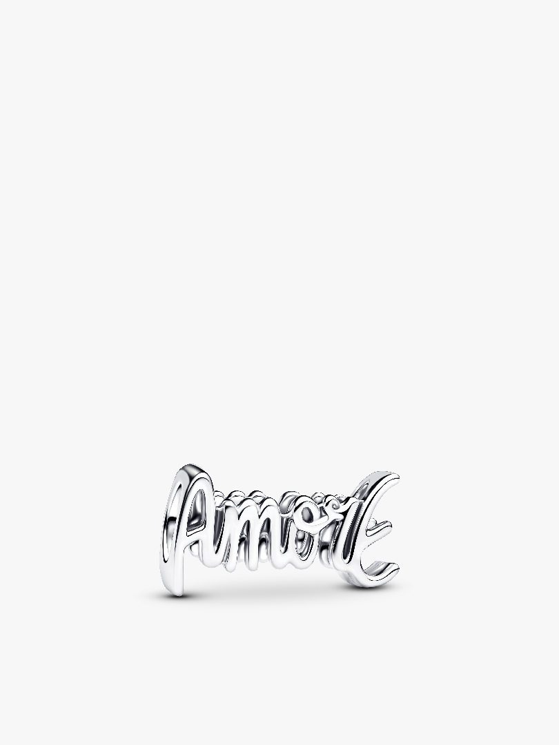 Amore felirat charm