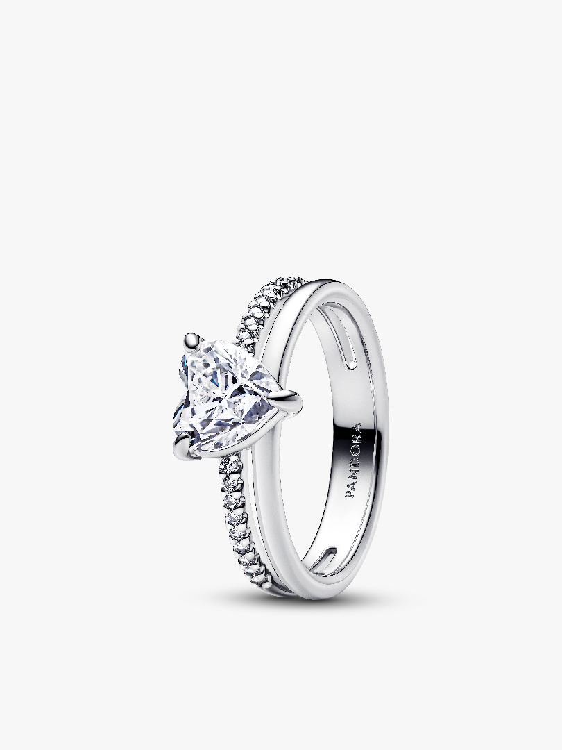 Double Band Heart Ring