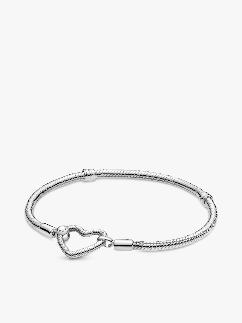 Szívkapcsos kígyólánc karkötő