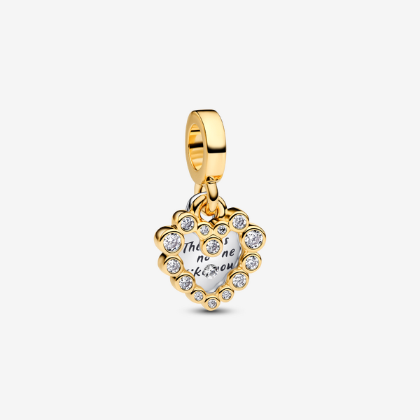 Charm Pendant Double Cœur Scintillant - Pandora - Modalova