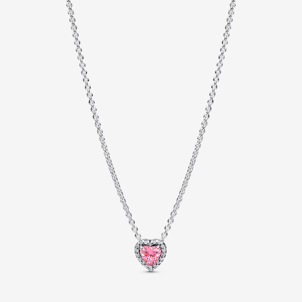 Pink Heart Collier Necklace