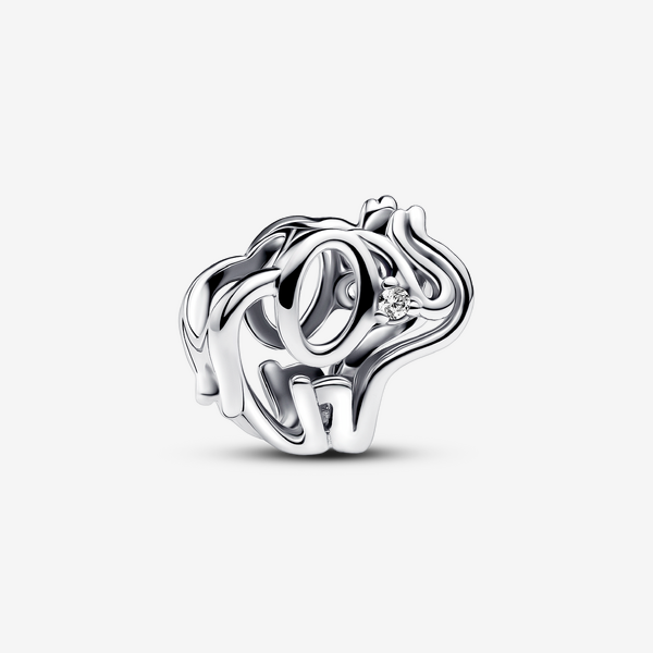 Pandora Women's Clear Openwork Elephant Charm - Sterling Silver / Cubic Zirconia - Image 2