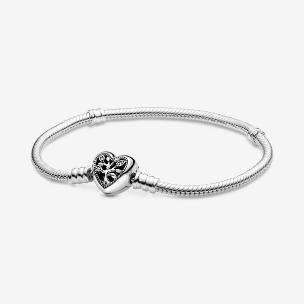 Bracciale Moments con Chiusura a Cuore albero della Famiglia
