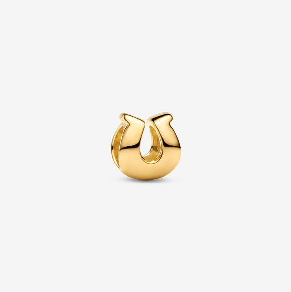 Pandora Hufeisen Mini-Charm, 14 Karat Vergoldet