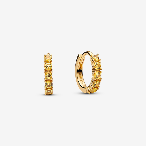 Boucles d’Oreilles Huggies Jaunes - Pandora - Modalova