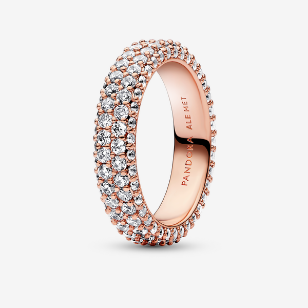 Bague Double Rang Pavée Timeless - Pandora - Modalova