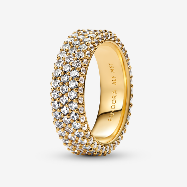 Bague Triple Rang Pavée Timeless - Pandora - Modalova