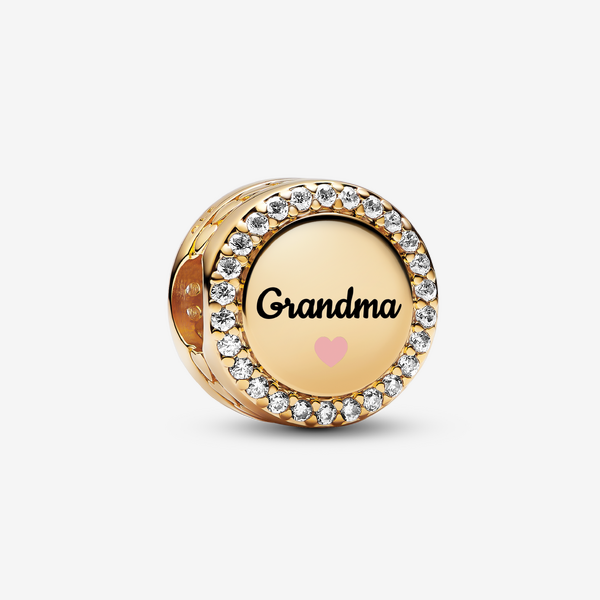 Pandora Engravable Grandma Charm