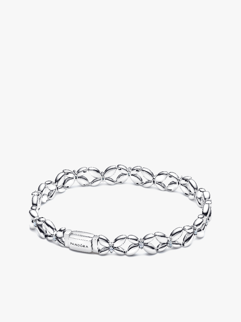 Bransoletka z ogniwami w kształcie motyli